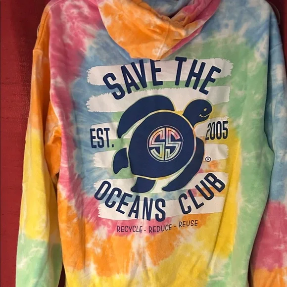 Simply Southern Tie-Dye Spiral Hoodie - Multicolor - Picture 4 of 5